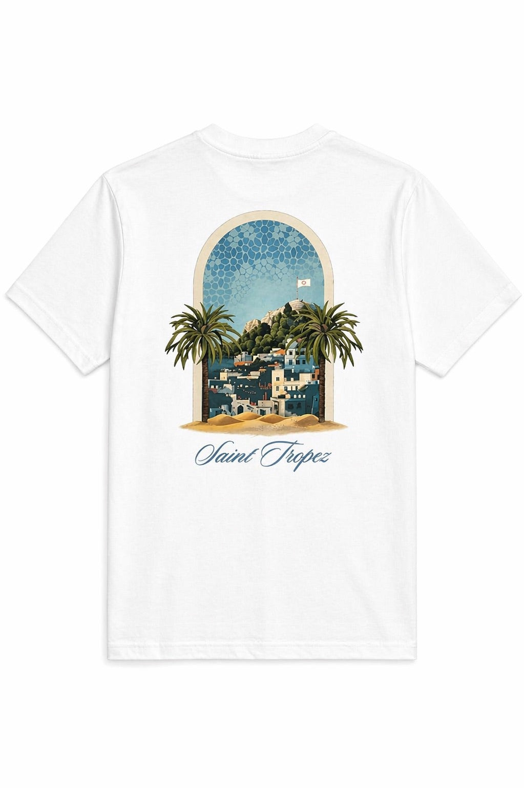 T-shirt homme imprimé été Saint-Tropez Forreal Store