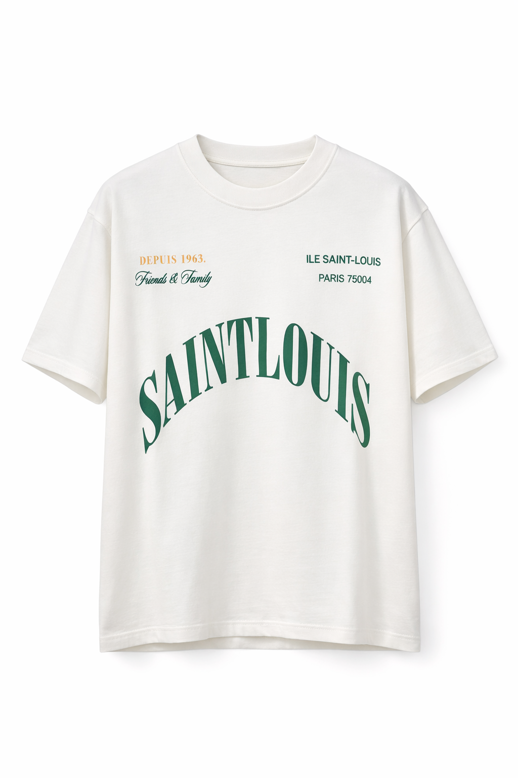 T-shirt homme oversize imprimé Saint Louis Forreal Store