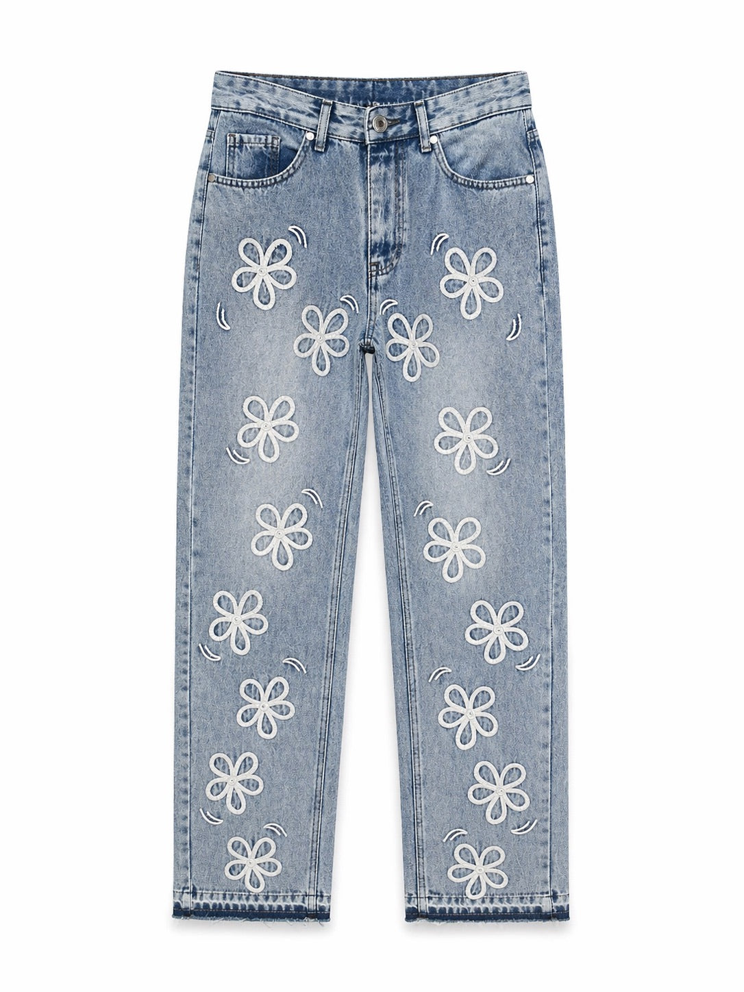 Jean homme à motif bleu ciel gris Forreal Store