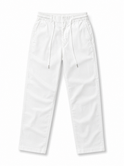 Pantalon homme en lin kaki et blanc Forreal Store